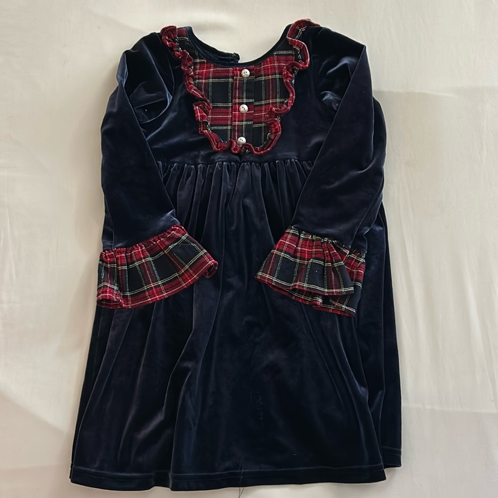 Girls velvet dress